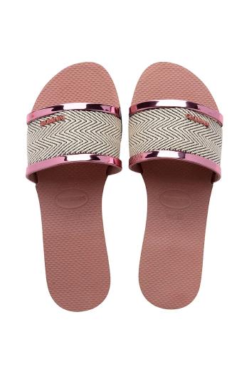 Šľapky Havaianas YOU TRANCOSO PREMIUM dámske, ružová farba, 4146063-3544