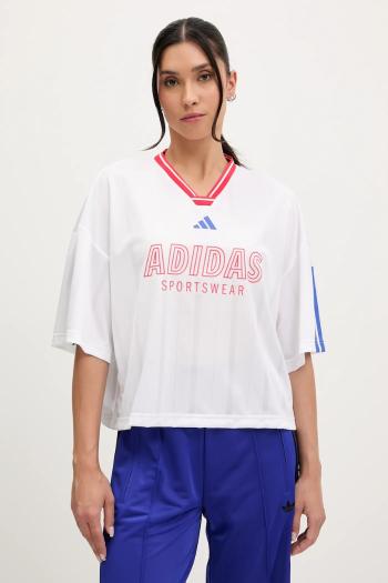 Tričko adidas Tiro dámske, biela farba, JW6849