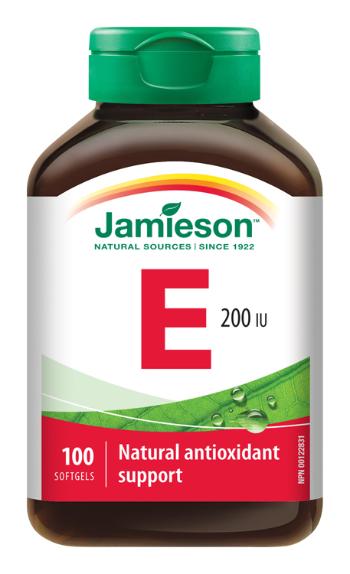 JAMIESON Vitamín E 200 IU 100 kapsúl