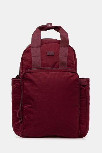 Ruksak Levi's dámsky, bordová farba, veľký, jednofarebný, D7738-0010