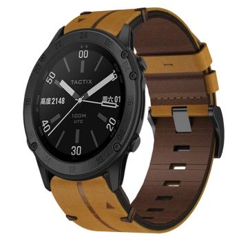 LEATHER Kožený remienok Garmin Fenix 7 Pro / 7 Pro Solar / 7 Pro Sapphire hnedý