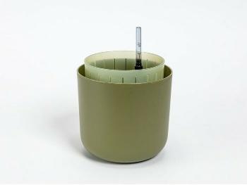 Plastia Samozavlažovací kvetináč Tolita Air zelená, pr. 16 cm