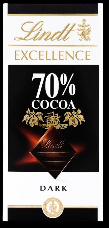 LINDT Excellence čokoláda horká 70% 100 g