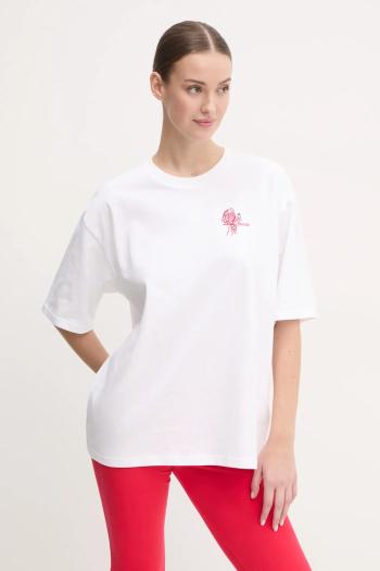 Bavlnené tričko adidas W C PHOTO TEE dámske, béžová farba, JN9091