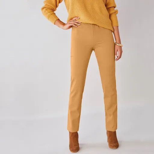 Zoštíhľujúce nohavic s pružným pásom a efektom plochého brucha