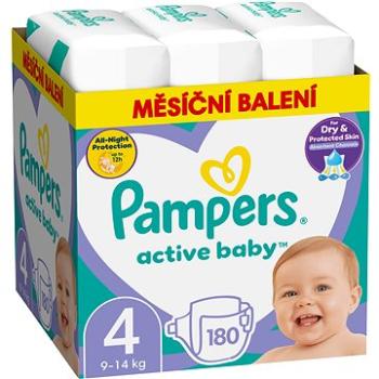 PAMPERS Active Baby veľkosť 4, Monthly Pack 180 ks (8006540032725)