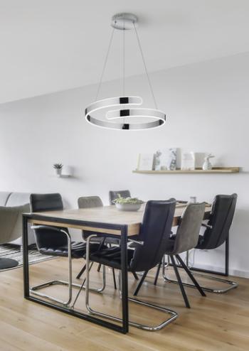 LED závesné osvetlenie Reality Parma chróm R37071106