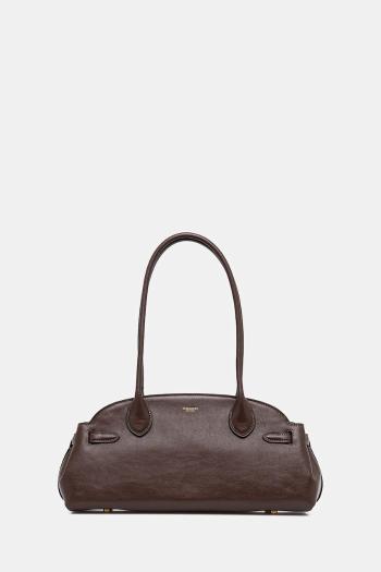 Kožená kabelka Coach Empire Carryall Bag 34 hnedá farba, CCM57