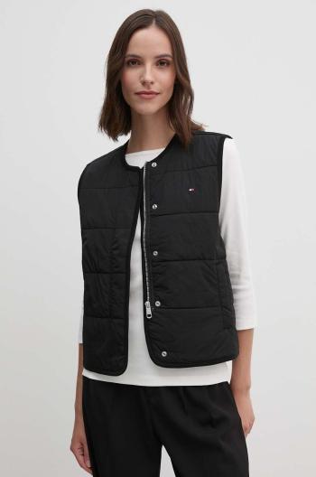 Vesta Tommy Hilfiger dámska, čierna farba, prechodná, WW0WW42348