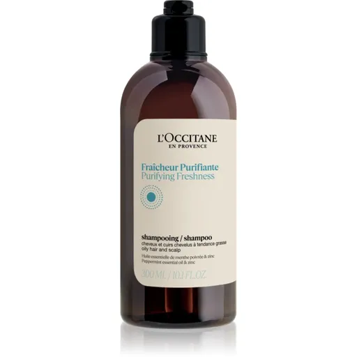 L’Occitane Purifying Freshness Shampoo čistiaci šampón pre normálne až mastné vlasy 300 ml
