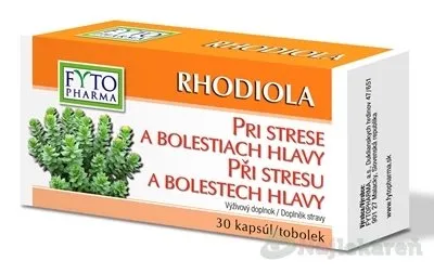 Fyto Pharma Rhodiola pri strese a bolestiach hlavy 30 kapsúl