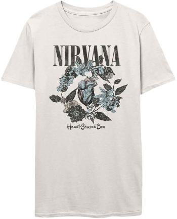 Nirvana Tričko Heart Shape Box Unisex White S