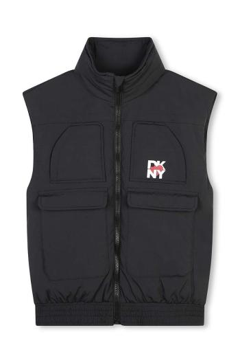 Detská vesta Dkny čierna farba, D60258