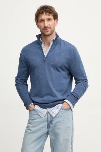Bavlnený sveter Tommy Hilfiger tenký, s polorolákom, MW0MW37331
