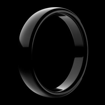 NICEBOY ONE Platobný prsteň Onyx Black S8