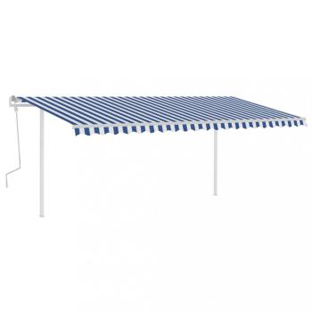 Ručne zaťahovacia markíza so stĺpikmi 450x300 cm Dekorhome