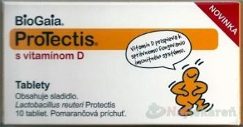 BioGaia ProTectis s vitamínom D tbl pomarančová príchuť 10 ks