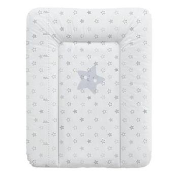 CEBA BABY prebaľovacia podložka na komodu mäkká 50 × 70 cm, Hviezdy sivá (8595608809886)