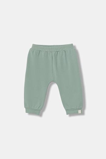 Detské tepláky United Colors of Benetton tyrkysová farba, jednofarebné, 3MDSAF02C