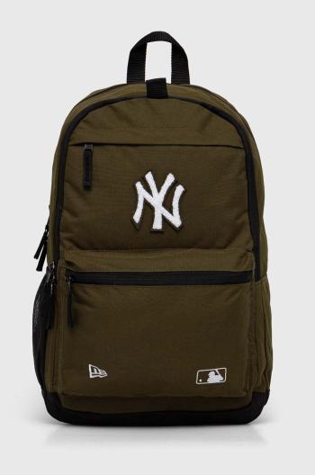 Ruksak New Era MLB NEW YORK YANKEES zelená farba, veľký, s nášivkou, 60503780