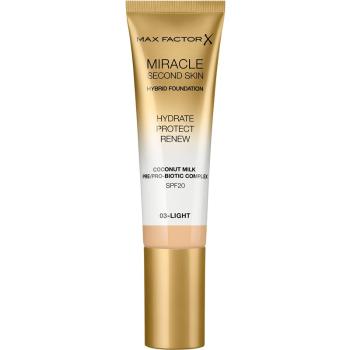 Max Factor Miracle Second Skin hydratačný krémový make-up SPF 20 odtieň 03 Light 30 ml