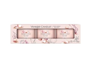 Yankee Candle Sada votívnych sviečok v skle Pink Sands 3 x 37 g