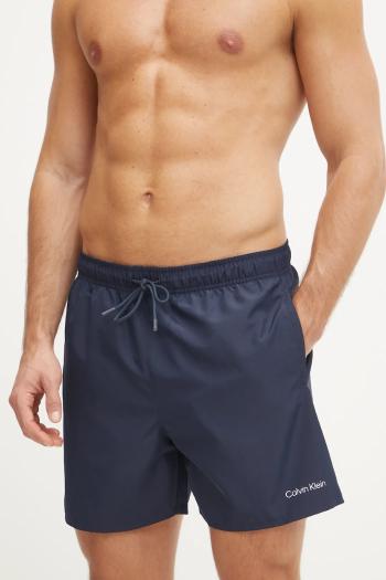 Plavkové šortky Calvin Klein 2-pak tmavomodrá farba, KM0KM01165