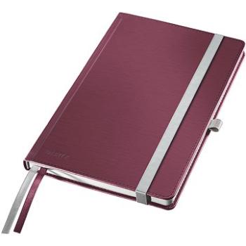 LEITZ Style A5, 80 listov, štvorčekový, tvrdé dosky, červený (44860028)