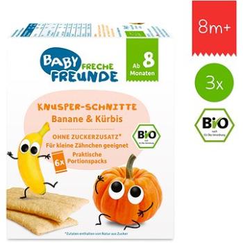 Freche Freunde BIO Chrumkavé oplátky – Banán a tekvica 3× (6× 14) g (745110150114)