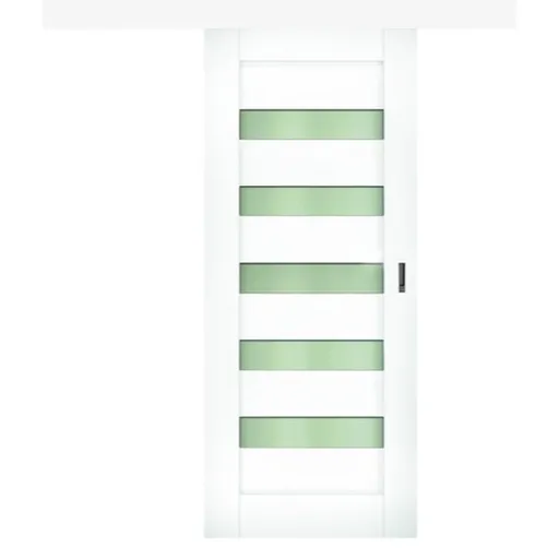 Interiérové dvere Naturel Accra posuvné 80 cm biele ACCRACPLB80PO + posuvný systém