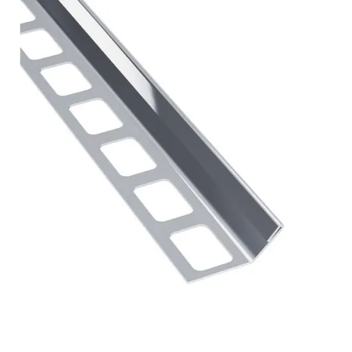 Ochranný profil pre kamenársky roh Havos lesk, nerez, dĺžka 250 cm, výška hrany 9 mm, KRNRZ9250