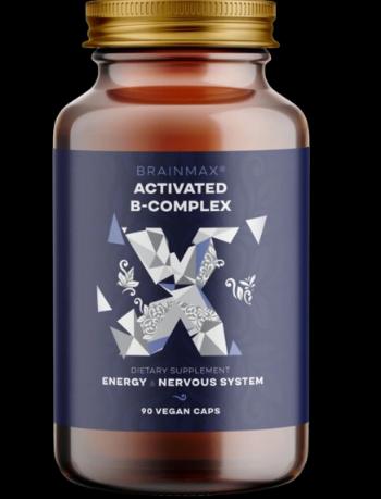 BRAINMAX BrainMax Activated B-Complex, Aktivovaný B Komplex, 90 rostlinných kapslí 90 kapslí