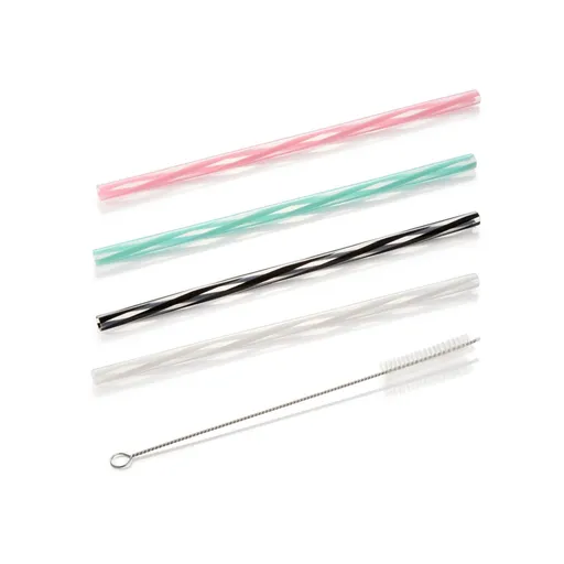 Extra odolné slamky myDRINK, 12 ks, s čistiacou kefkou