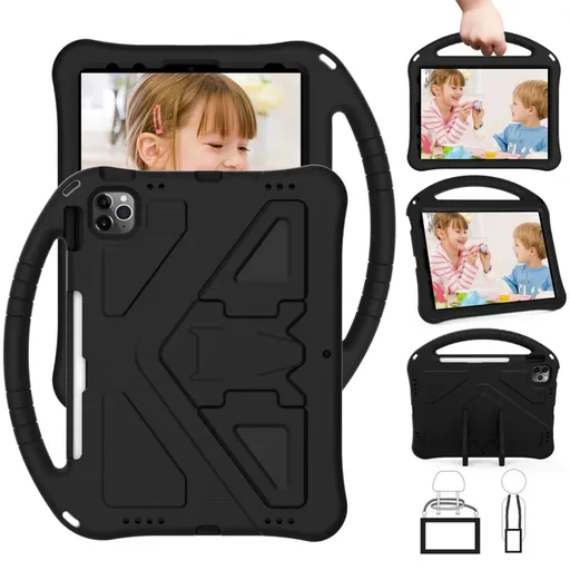KIDDO Detský obal pre Apple iPad Pro 11 2024 / M5 2025 čierny