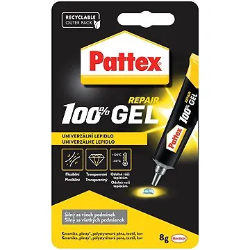 PATTEX 100 %, univerzálne lepidlo na domáce majstrovanie, 8 g (4015000427982)