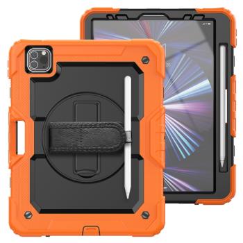 SOLID 360 Odolný obal pre Apple iPad Pro 11 2024 oranžový