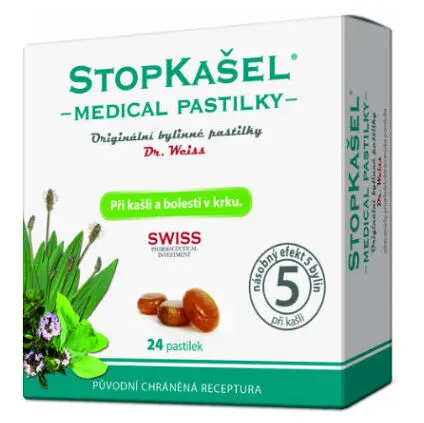 DR. WEISS Stopkašeľ medical 24 pastiliek