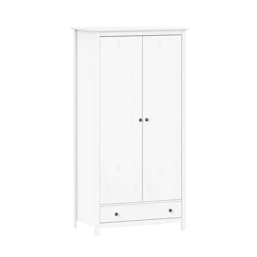 Skriňa 2-dverová TORINO biela, kovové úchytky