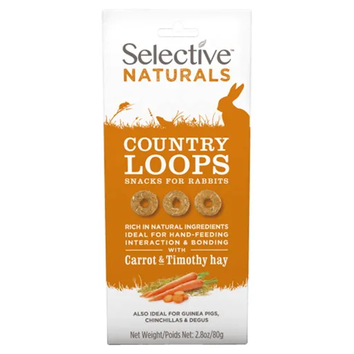 SUPREME Selective naturals snack country loops s bojínkom a mrkvou 80 g