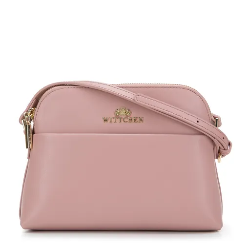 Dámska rovná kožená brašna pod sedlo, čierna 29-4E-021-1