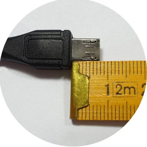Kábel micro USB 2.0, AB 1,8m s dlhším konektorom