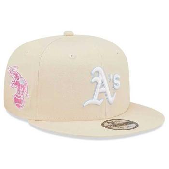 šiltovka New Era 9FIFTY MLB Pastel Patch Oakland Athletics Cream Beige snapback cap - S/M