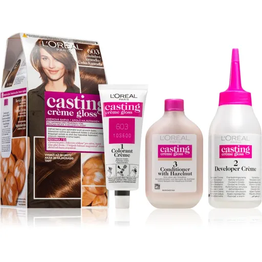L’Oréal Paris Casting Creme Gloss farba na vlasy odtieň 603 Chocolate Caramel 1 ks