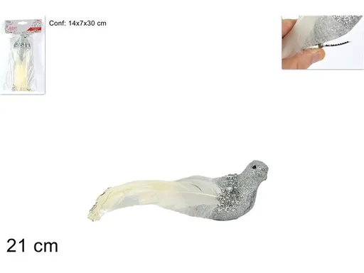 MAKRO - Vtáčik na štipci 21cm