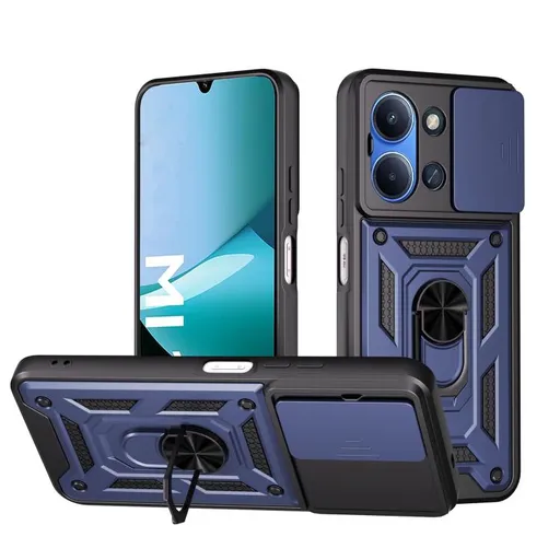 RING CAMERA Kryt s držiakom pre Xiaomi Redmi 15C / Redmi 15C 5G modrý