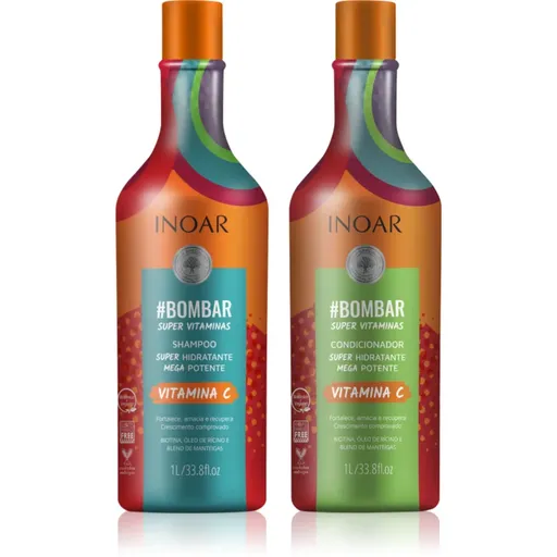INOAR #Bombar Super Line Super Vitaminas sada na vlasy s vitamínom C 2x1000 ml