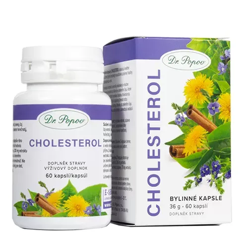 Dr. Popov Bylinné kapsle Cholesterol 60 kapsúl
