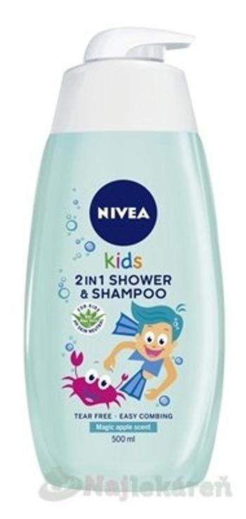 NIVEA Kids 2in1 Detský sprchový gél Boy s jablkovou vôňou 500 ml