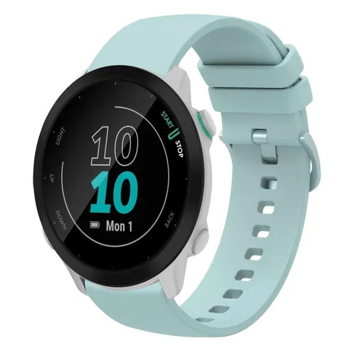SILICONE Vymeniteľný remienok pre Garmin Forerunner 55mm svetlozelený