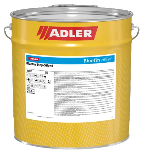 ADLER BLUEFIN STEP-SILENT - Vodou riediteľný lak na schody G30 - matný 4 kg